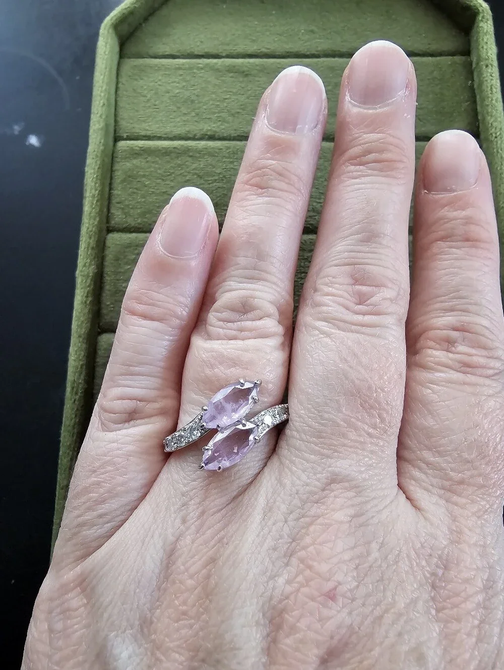 Rhodium Plated Ring Size 8
